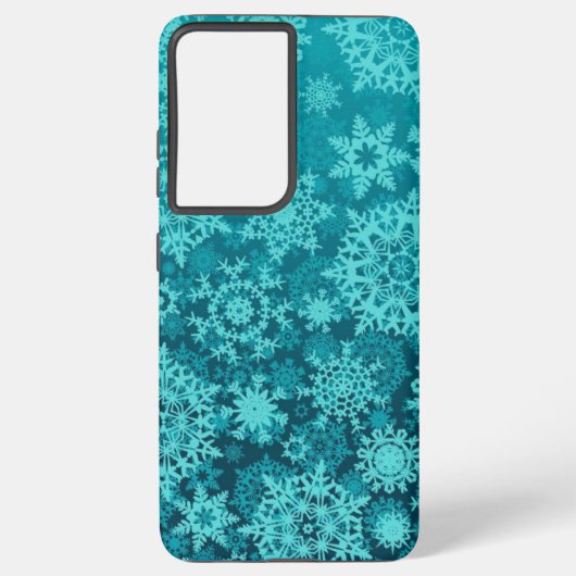 Snowflake patroon samsung galaxy hoesje (Achterkant)