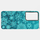 Snowflake patroon samsung galaxy hoesje (Linkerkant)