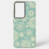 Snowflake patroon samsung galaxy hoesje (Achterkant)