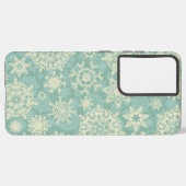 Snowflake patroon samsung galaxy hoesje (Linkerkant)