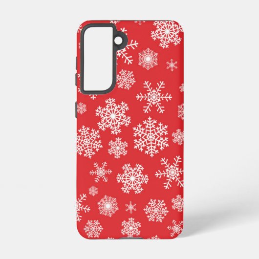 Snowflake patroon samsung galaxy hoesje (Achterkant)