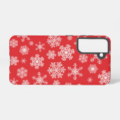Snowflake patroon samsung galaxy hoesje (Achterkant horizontaal)