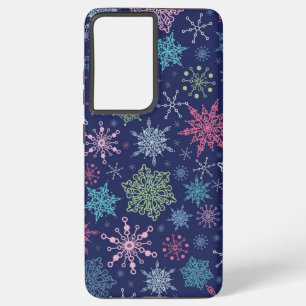 Snowflake patroon samsung galaxy hoesje