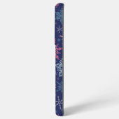 Snowflake patroon samsung galaxy hoesje (Achterkant horizontaal)