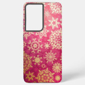 Snowflake patroon samsung galaxy hoesje (Achterkant)