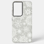 Snowflake patroon samsung galaxy hoesje (Achterkant)