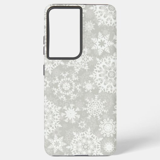Snowflake patroon samsung galaxy hoesje (Achterkant)