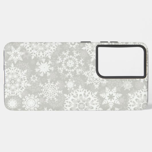 Snowflake patroon samsung galaxy hoesje (Linkerkant)
