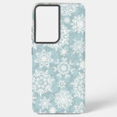 Snowflake patroon samsung galaxy hoesje (Achterkant)