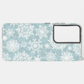 Snowflake patroon samsung galaxy hoesje (Linkerkant)