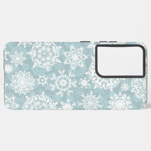 Snowflake patroon samsung galaxy hoesje (Linkerkant)