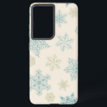 Snowflake patroon samsung galaxy hoesje<br><div class="desc">Voor echte liefhebbers van sneeuwvlokken</div>