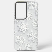 Snowflake patroon samsung galaxy hoesje (Achterkant)