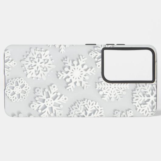 Snowflake patroon samsung galaxy hoesje (Linkerkant)