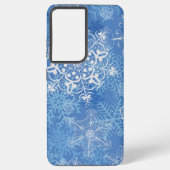 Snowflake patroon samsung galaxy hoesje (Achterkant)