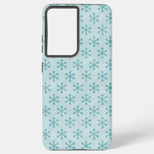 Snowflake patroon samsung galaxy hoesje (Achterkant)