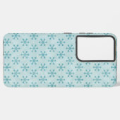 Snowflake patroon samsung galaxy hoesje (Linkerkant)