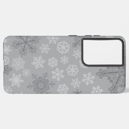 Snowflake patroon samsung galaxy hoesje (Linkerkant)