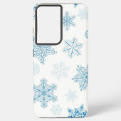 Snowflake patroon samsung galaxy hoesje (Achterkant)