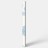 Snowflake patroon samsung galaxy hoesje (Achterkant horizontaal)