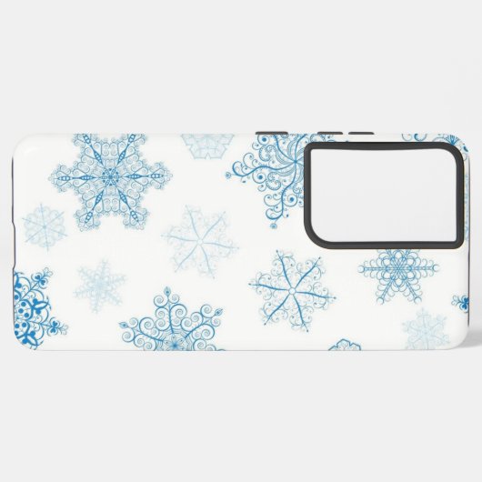 Snowflake patroon samsung galaxy hoesje (Linkerkant)