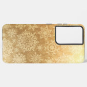 Snowflake patroon samsung galaxy hoesje (Linkerkant)