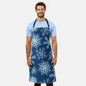 Snowflake patroon schort (Gedragen)