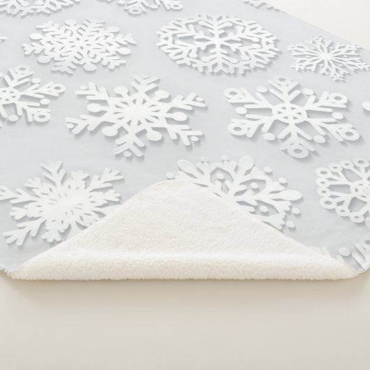 Snowflake patroon sherpa deken (3/4)