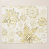 Snowflake patroon sherpa deken (Voorkant (horizontaal))