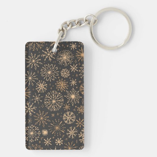 Snowflake patroon sleutelhanger (achterkant)
