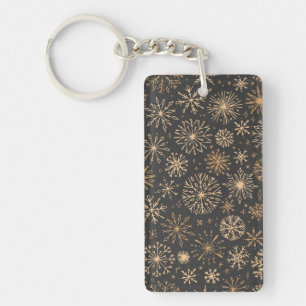 Snowflake patroon sleutelhanger