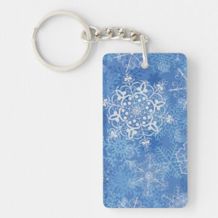 Snowflake patroon sleutelhanger