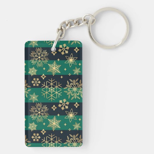 Snowflake patroon sleutelhanger (achterkant)