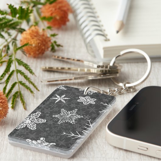 Snowflake patroon sleutelhanger (Voorkant Rechts)