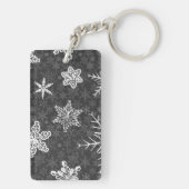 Snowflake patroon sleutelhanger (achterkant)