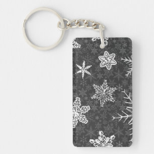 Snowflake patroon sleutelhanger