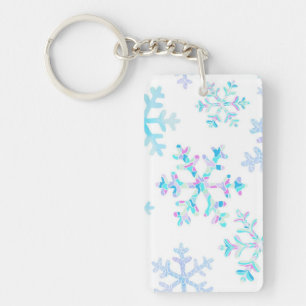 Snowflake patroon sleutelhanger