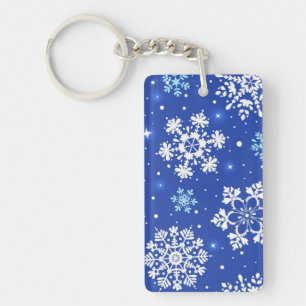 Snowflake patroon sleutelhanger