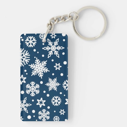 Snowflake patroon sleutelhanger (achterkant)