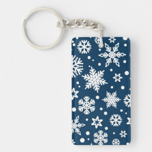 Snowflake patroon sleutelhanger