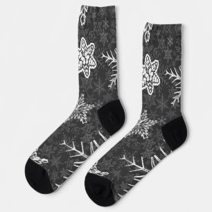 Snowflake patroon sokken