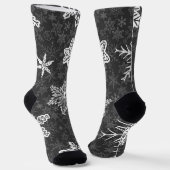 Snowflake patroon sokken (Gebogen)