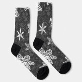 Snowflake patroon sokken (Rechts)