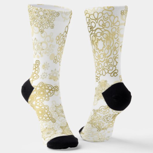 Snowflake patroon sokken (Gebogen)