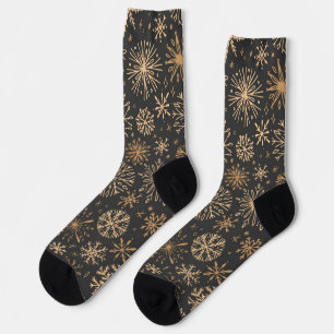 Snowflake patroon sokken