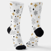 Snowflake patroon sokken (Gebogen)