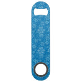 Snowflake patroon speed flessenopener (Voorkant)