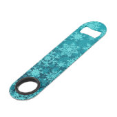 Snowflake patroon speed flessenopener (Voorkant Gekanteld)