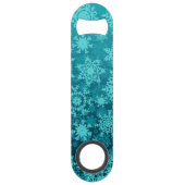 Snowflake patroon speed flessenopener (Achterkant)