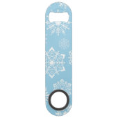 Snowflake patroon speed flessenopener (Voorkant)
